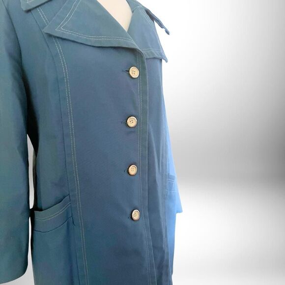 Vintage RARE 70s Light Blue Peacoat Outer Banks Collections by Jerold - Size M - Picture 3 of 6